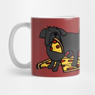 Cute Dog with Pizza Mug